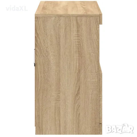 vidaXL Сайдборд с LED светлини, сонома дъб, 81x37x67 см, снимка 8 - Бюфети - 56148139