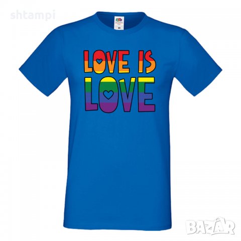  Мъжка тениска Love is Love 1 multicolor Прайд,Празник.Повод,Изненада, снимка 2 - Тениски - 37103142