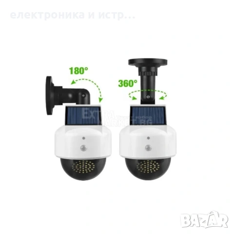 Водоустойчива 38+1 led соларна фалшива камера лампа с дистанционно , снимка 3 - Други - 53041484