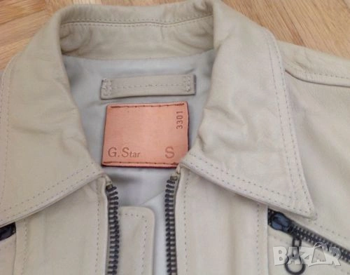 G-star оригинално кожено яке S, снимка 5 - Якета - 53243585
