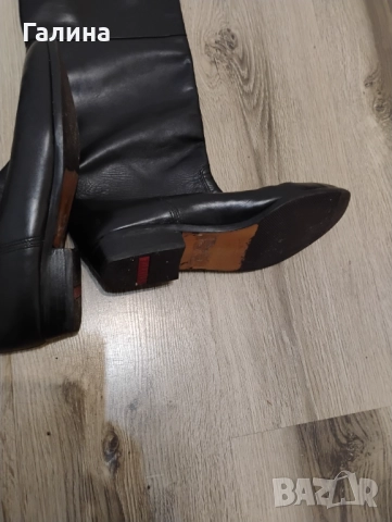 Черни ботуши от естествена кожа, снимка 3 - Дамски ботуши - 52576192