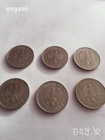 лот монети от една дойче марка, снимка 6 - Нумизматика и бонистика - 42125350