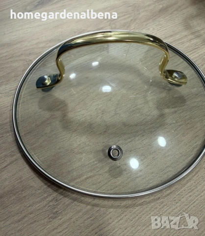 Луксозен комплект тенджери от неръждаема стомана със златни дръжки – 3 броя, снимка 8 - Съдове за готвене - 54166587