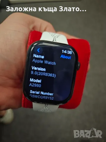 Смарт часовник Apple Watch Series 9 (45mm, GPS модел, номер на модела A2980), снимка 6 - Смарт часовници - 56180336