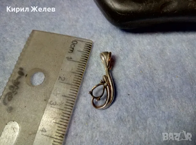 СТАР АЖУРЕН РЕТРО АРТ СРЕБЪРЕН ПЕНДАНТ СРЕБРО 925 с ГНЕЗДО За ВГРАЖДАНЕ на СКЪПОЦЕНЕН КАМЪК 48785, снимка 11 - Колиета, медальони, синджири - 48901572