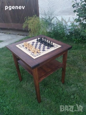 Маса с шахматна дъска, снимка 4 - Маси - 22901337