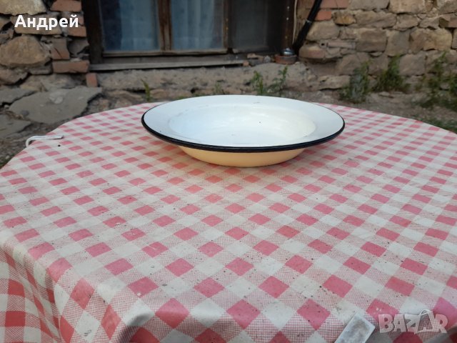 Стара емайлирана паница #11