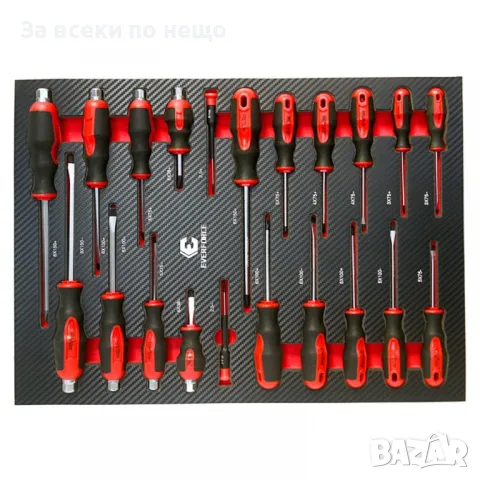 Професионален шкаф с метален плот, със 7 чекмеджета – пълни с инструменти EverForce, снимка 3 - Други инструменти - 50328150