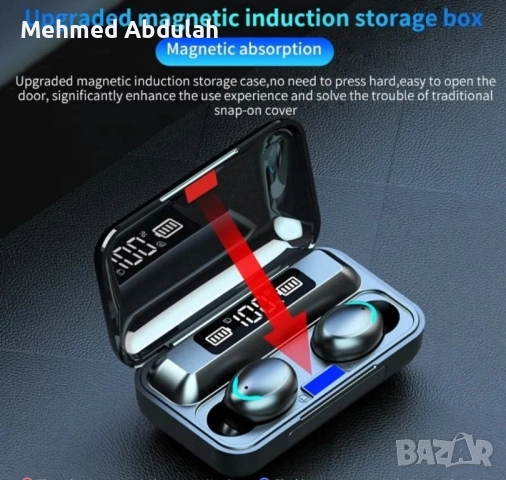 Черни и бели безжични спортни слушалки, снимка 4 - Bluetooth слушалки - 52508628