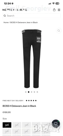 мъжки дънки Boss -cashmere-touch denim, снимка 6 - Дънки - 56096514