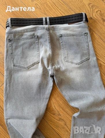 ZARA Нови мъжки сиви дънки, снимка 5 - Дънки - 54226881