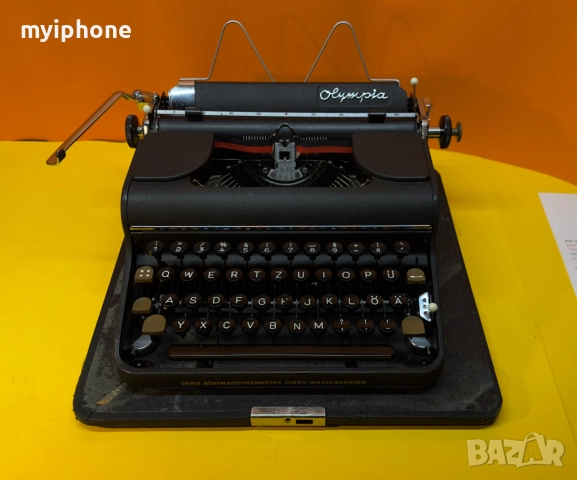 Пишеща Машина Olympia Клавиатура Qwertz Латиница Топ Състояние Обслужена 1940 Година !, снимка 9 - Антикварни и старинни предмети - 52398420