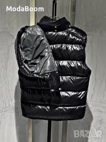 Moncler мъжки черен елек , снимка 2 - Спортни дрехи, екипи - 48207662