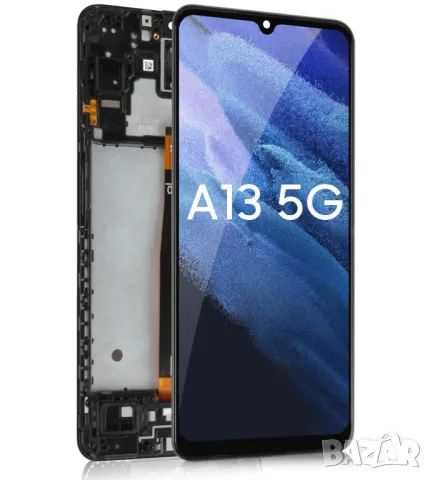 Дисплей за Samsung A13, 5G, SM-A136, тъч скрийн, с рамка, екран, тъчскрийн, A136, SM-A136U, 6.5" , снимка 2 - Резервни части за телефони - 48649272