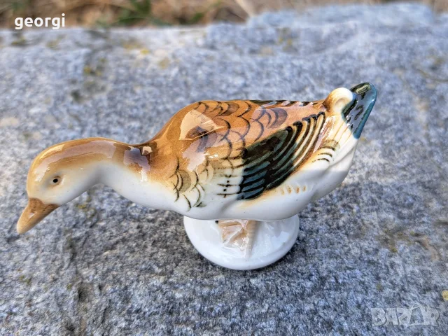 чешка порцеланова фигура на патица Royal dux Bohemia , снимка 2 - Статуетки - 55874979