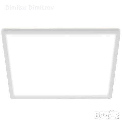 Нов BRILONER LED плафон 18W, квадратен 29,3 см, ултратънък 3 см, с индиректна светлина