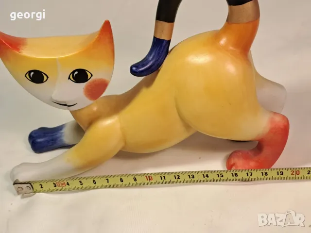 порцеланова фигурка котка арлекин Goebel , снимка 7 - Колекции - 49457867