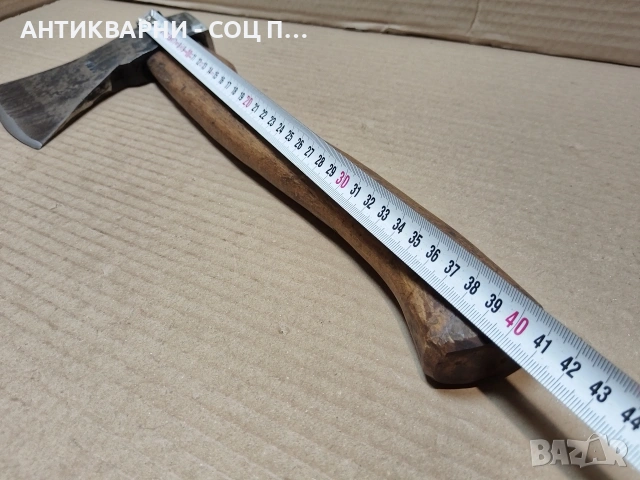 Стара Кована Брадва Топор / 1,2 кг. / НОМЕР 1691., снимка 7 - Антикварни и старинни предмети - 54046725