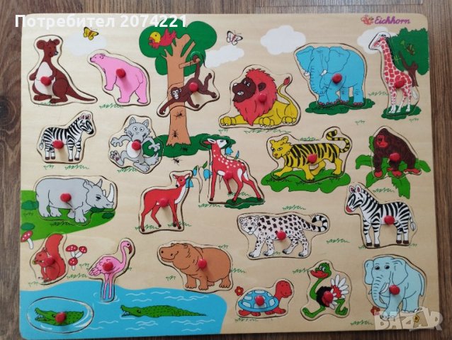 Дървени пъзели- Eichorn, Goki, снимка 5 - Игри и пъзели - 38504618