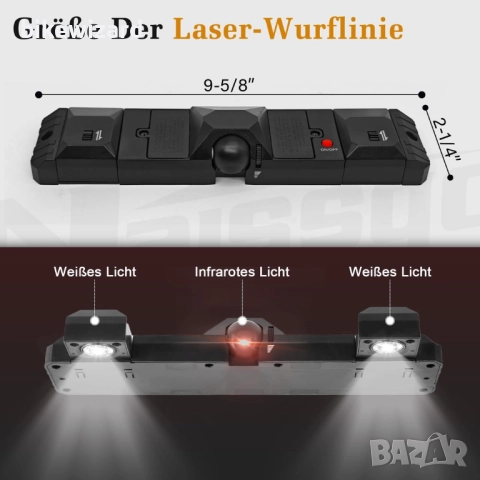 Naissgo 2 в 1 Регулируема лазерна линия за хвърляне и LED светлини за дартс НОВО , снимка 2 - Друга електроника - 52395177