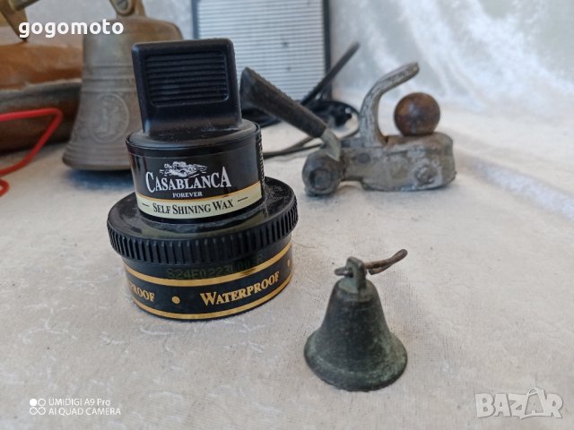 старо малко звънче, чан, хлопка за врата , снимка 4 - Други стоки за дома - 44157276