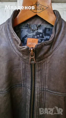 Мъжко кожено яке Hugo Boss , снимка 3 - Якета - 56442612