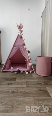 Детска палатка за момичета в цвят пепел от рози , снимка 2 - Други - 52479220