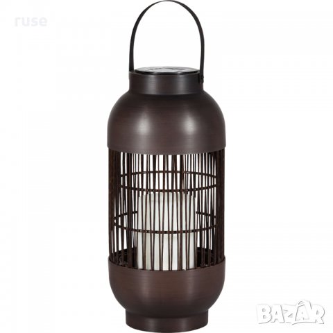 НОВ! Led ратанов соларен фенер 