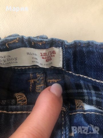 Дънки Zara 12-18 , снимка 5 - Бебешки дънки - 34239303
