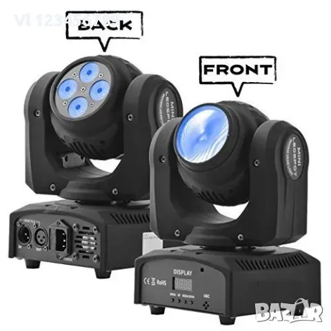 5 LED Moving Head Double - Диско ефект тип BEAM движеща се глава 5 LED, снимка 2 - Други - 48667094