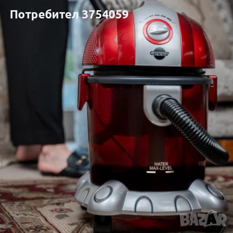 Прахосмукачка с воден филтър Voltz, 1200W-1400W, 15л., Червена, снимка 8 - Прахосмукачки - 53079164