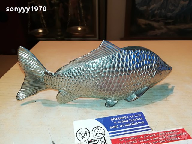 риба-метална салфетник-внос франция 0908211950, снимка 3 - Антикварни и старинни предмети - 33769674