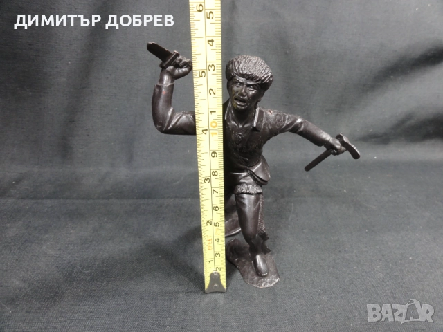 СТАРА РЕТРО СОЦ СССР ПЛАСТМАСОВА ФИГУРКА ТРАПЕР, снимка 6 - Колекции - 52711980