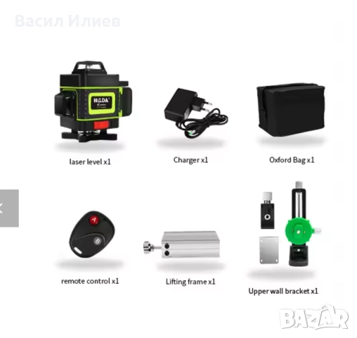 4D лазерен нивелир 16 линии четири точков самонивилиращ се зелен лазер, снимка 2 - Измервателни инструменти - 51423987