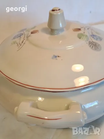 стар български порцеланов супник 21/6, снимка 6 - Прибори за хранене, готвене и сервиране - 49990345