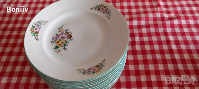 Чинии български порцелан, снимка 3 - Чинии - 52422197
