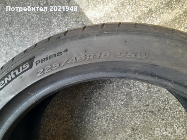 Продава една гума 225 45 18 цола,лятна,ДОТ 2022,Ханкок, снимка 5 - Гуми и джанти - 54112009