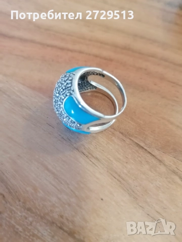  Сребърен пръстен, снимка 9 - Пръстени - 52186555
