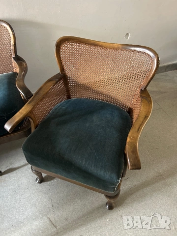 Продавам елегантен винтидж комплект холна мебел, снимка 2 - Дивани и мека мебел - 53923168