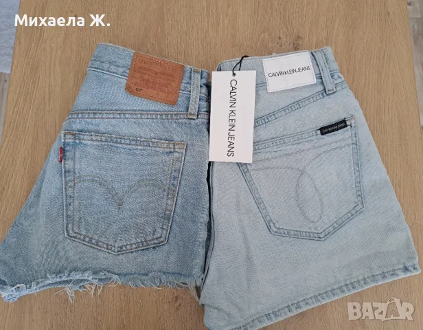 Нови къси дънкови панталони Calvin Klein , снимка 10 - Къси панталони и бермуди - 49389617
