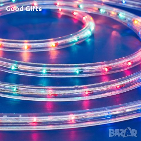 LED Светещ Коледен маркуч, 7.5м Многоцветен, снимка 1 - Лед осветление - 42743803