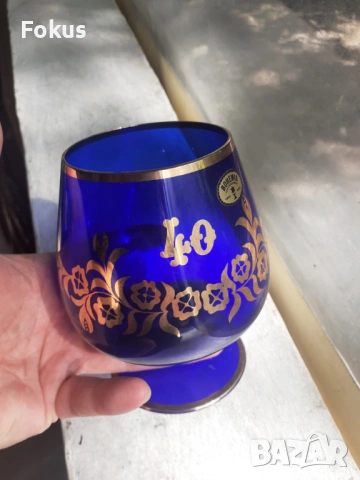 Чаша Бохемия, снимка 4 - Антикварни и старинни предмети - 53371766