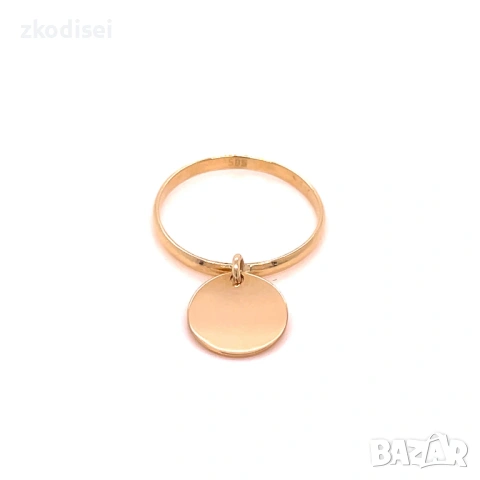 Златен дамски пръстен 1,28гр. размер:54 14кр. проба:585 модел:37706-5