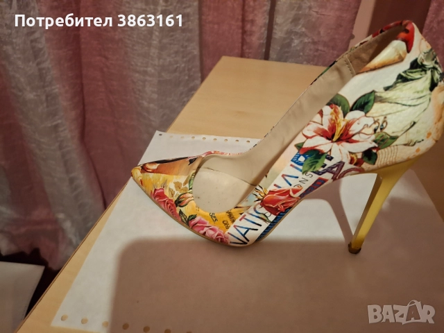 Атрактивни обувки с висок ток, снимка 2 - Дамски обувки на ток - 52180664