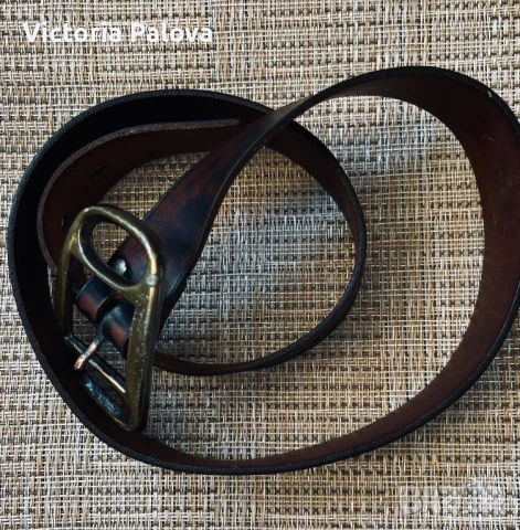Дамски колан  vintage естествена кожа, снимка 7 - Колани - 50622061