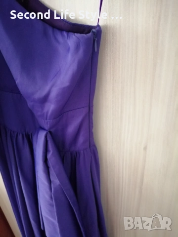 Дълга луксозна официална бална / вечерна / абитуриентска лилава рокля р-р XS - марка Actualee, снимка 10 - Рокли - 54224765