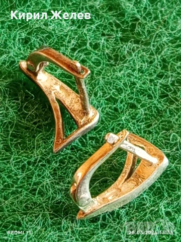 Нежни финни сребърни обеци майсторска ръчна изработка 54178, снимка 3 - Обеци - 54005800