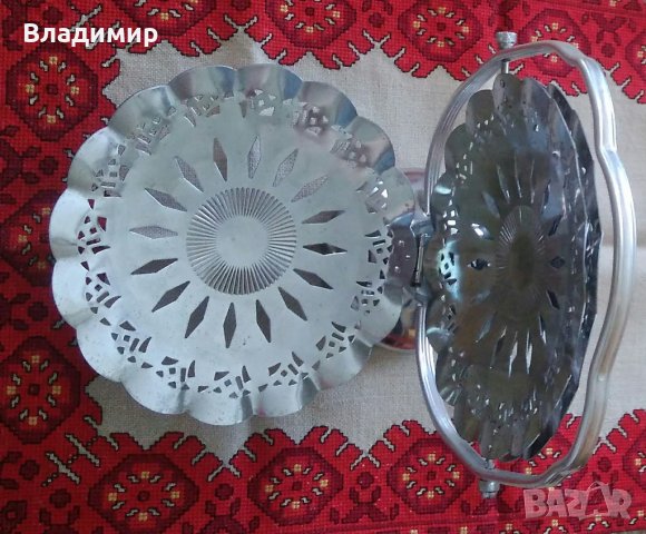 Сгъваема фруктиера - 3 части, неръждаема, снимка 4 - Други - 29857991