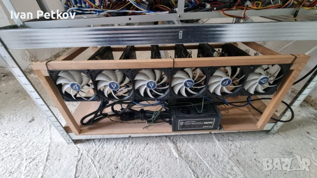 1x 580 8GB 5x 480 8GB Mining Rig Копачка за криптовалути, снимка 1