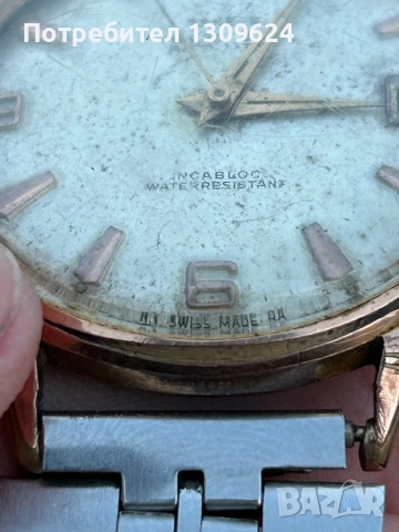 Luz Automatik 23 камъка 1960г Swiss часовник , снимка 4 - Мъжки - 53994606